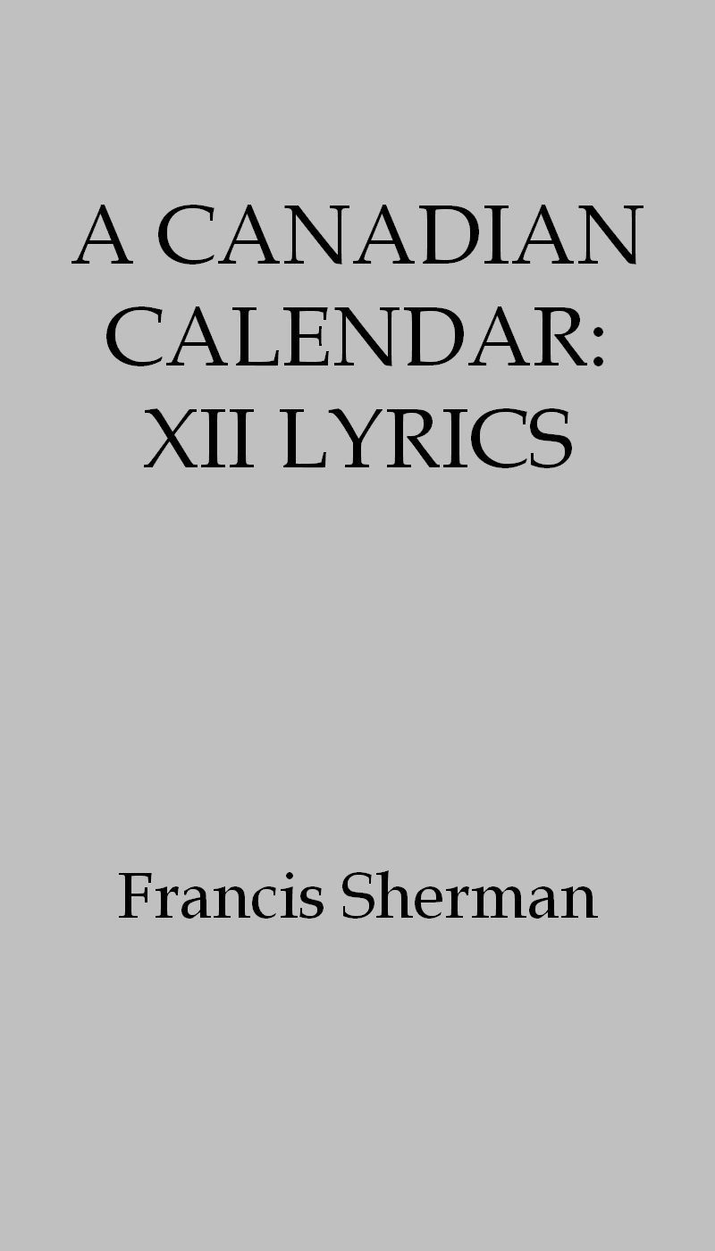 A Canadian Calendar: XII Lyrics cover