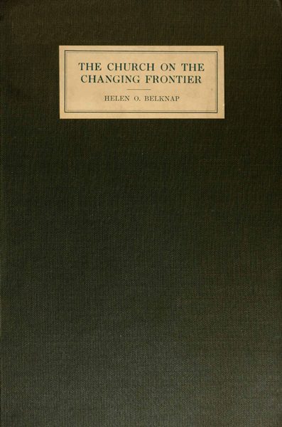 The Church on the changing frontier cover