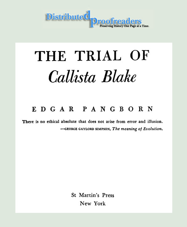 The Trial of Callista Blake cover