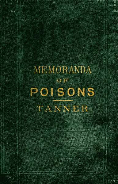 Memoranda on Poisons cover