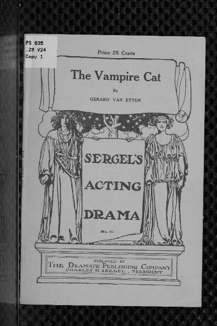 The Vampire Cat / A Play in one act from the Japanese legend of the Nabeshima cat cover