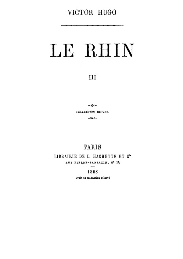Le Rhin, Tome III cover