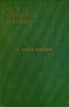 In a Cheshire Garden: Natural History Notes cover