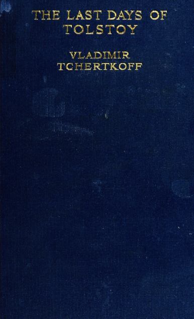 The Last Days of Tolstoy cover