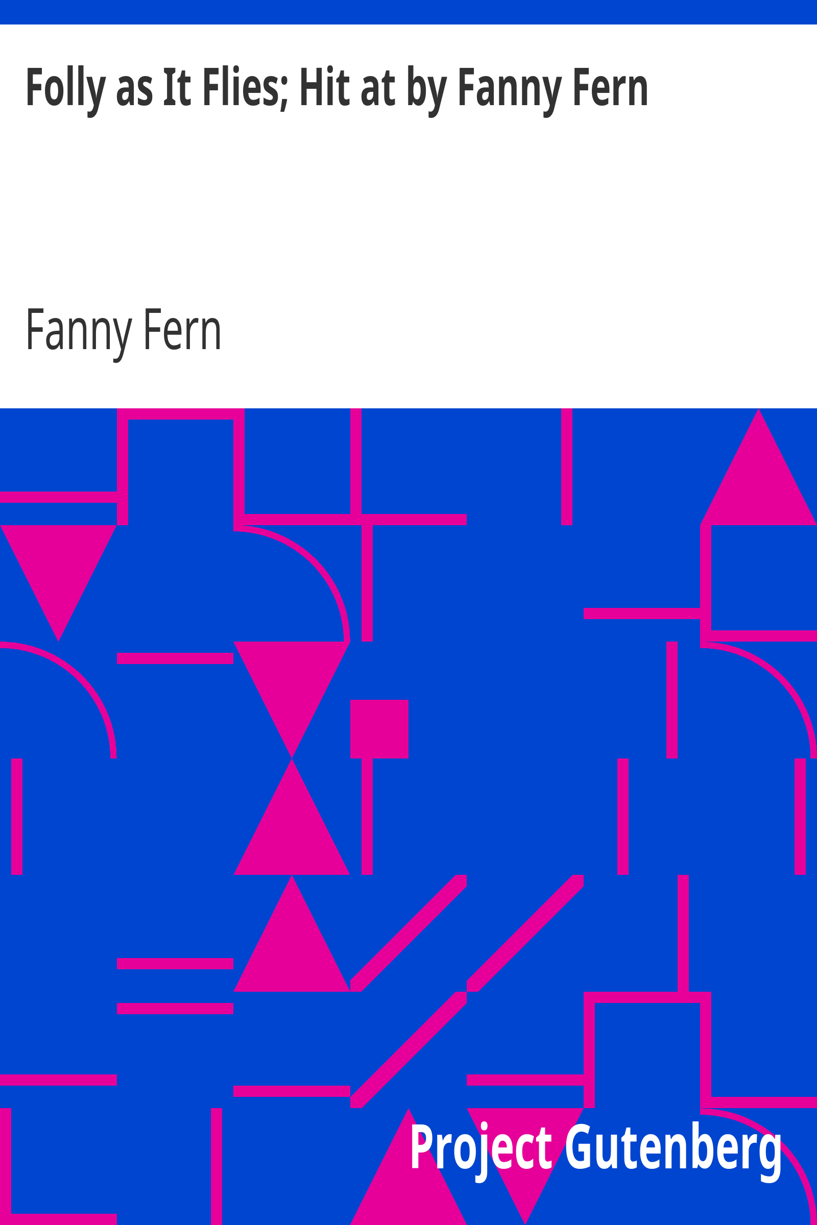 Folly as It Flies; Hit at by Fanny Fern cover