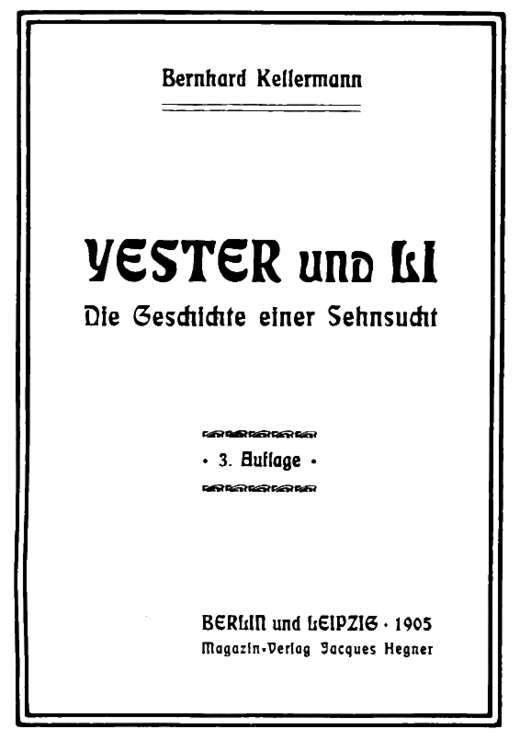 Yester und Li: Die Geschichte einer Sehnsucht cover