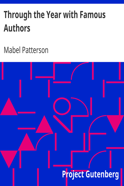 Through the Year with Famous Authors cover