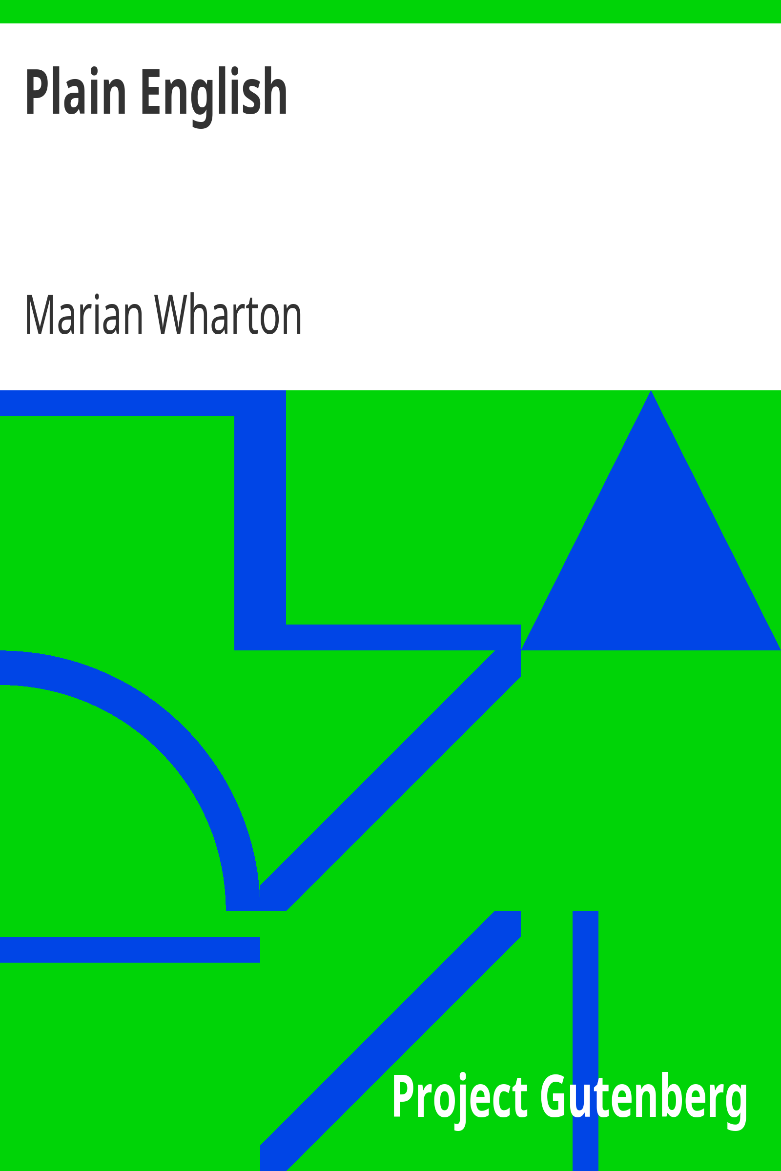 Plain English cover