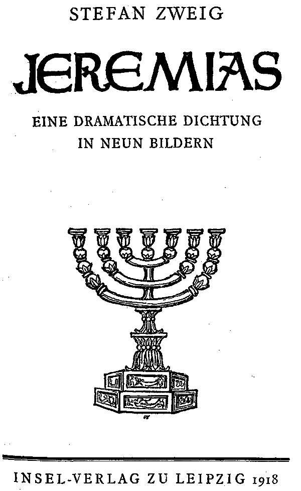Jeremias: Eine dramatische Dichtung in neun Bildern cover