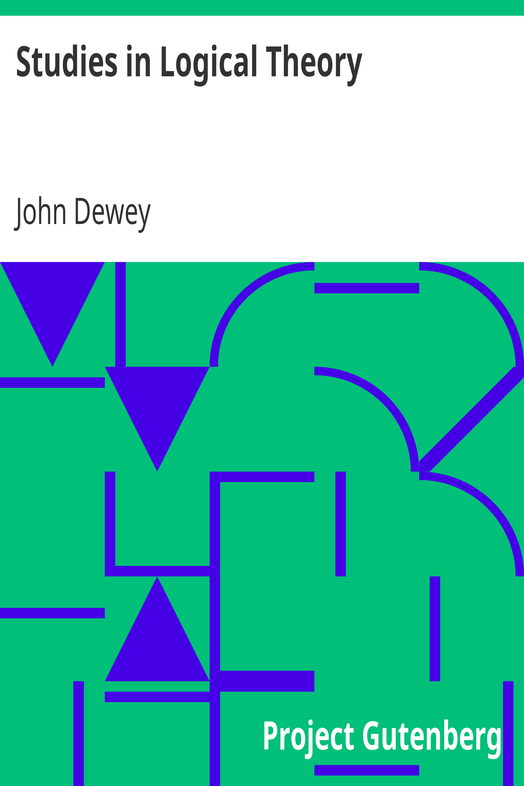 Studies in Logical Theory cover