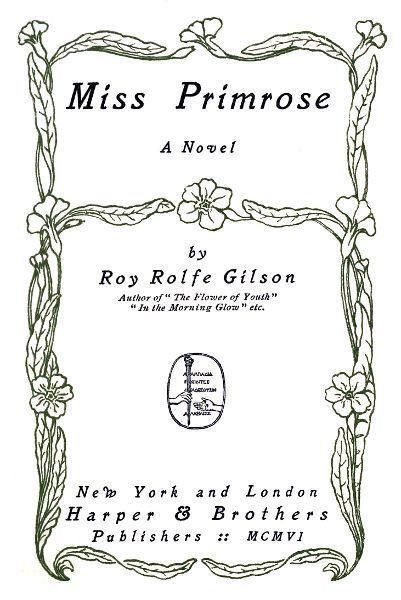 Miss Primrose: A Novel cover