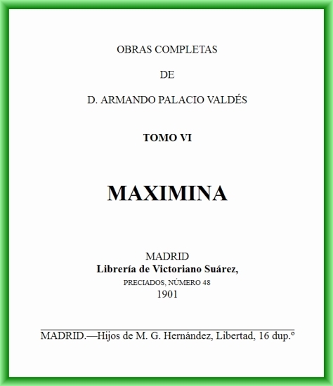 Maximina cover