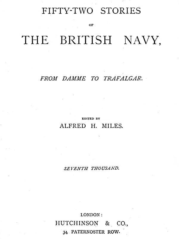 Fifty-two Stories of the British Navy, from Damme to Trafalgar. cover