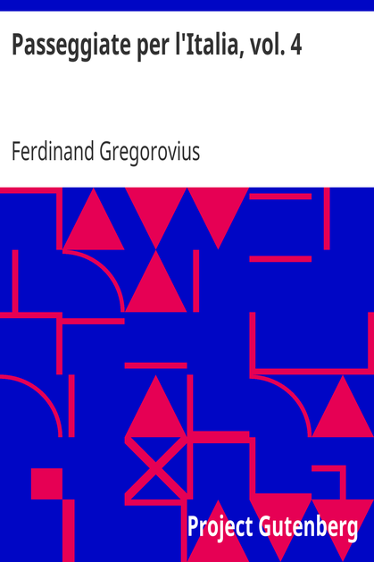 Passeggiate per l'Italia, vol. 4 cover