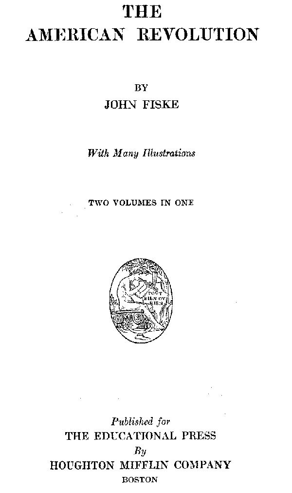The American Revolution cover