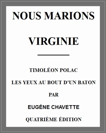 Nous marions Virginie cover