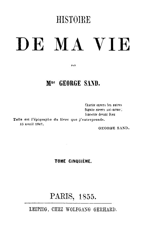 Histoire de ma Vie, Livre 2 (Vol. 5 - 9) cover