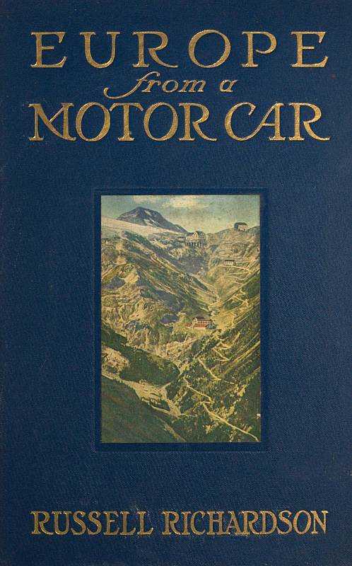 Europe from a Motor Car cover
