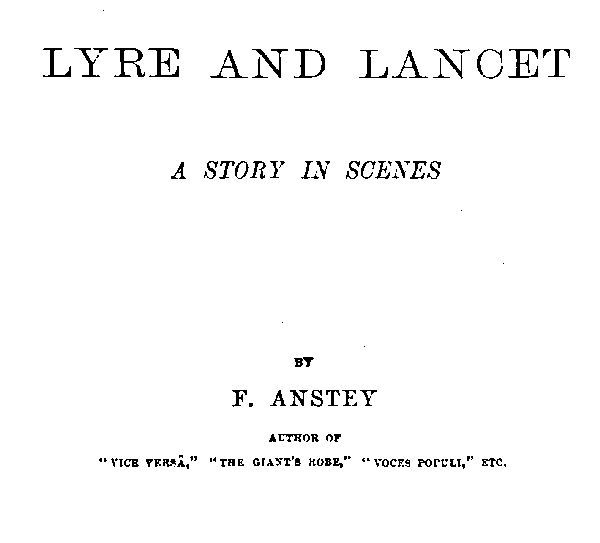 Lyre and Lancet: A Story in Scenes cover