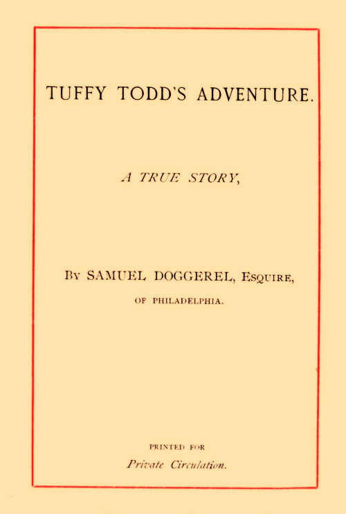 Tuffy Todd's Adventure: A True Story cover