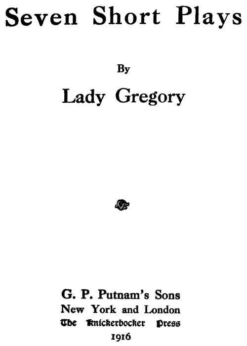 Seven Short Plays cover