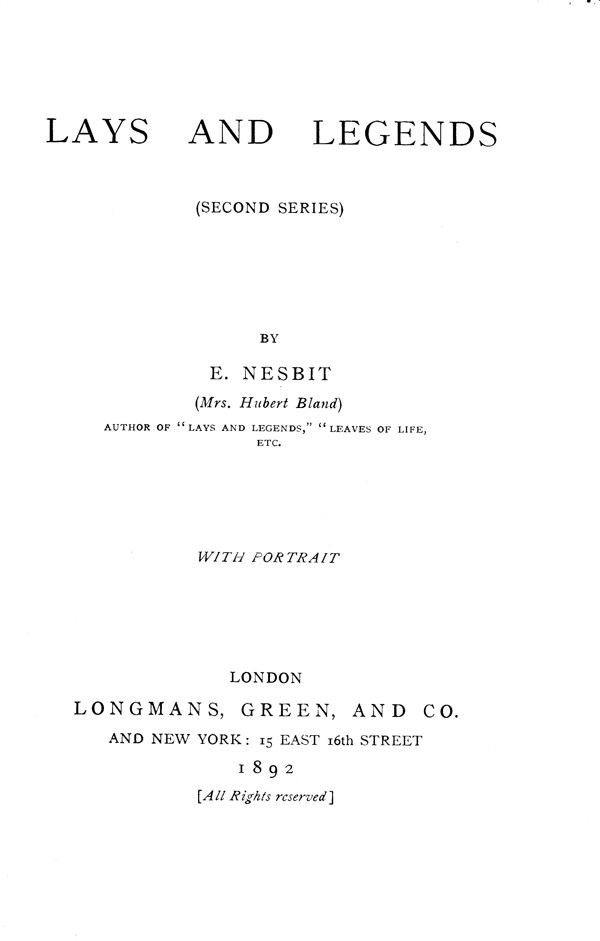 Lays and Legends (Second Series) cover