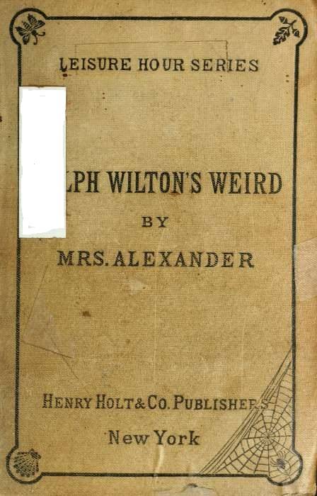 Ralph Wilton's weird cover