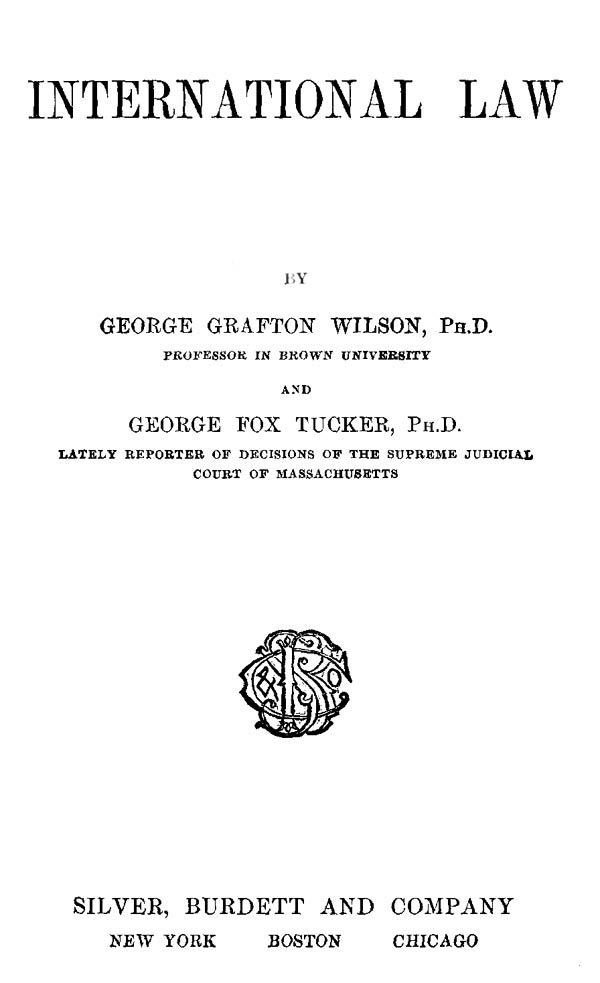 International Law cover