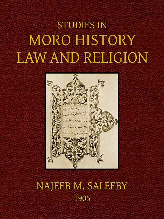 Studies in Moro History, Law, and Religion cover