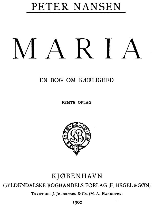 Maria: En Bog om Kærlighed cover