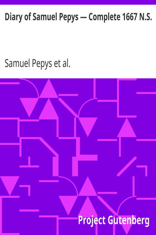 Diary of Samuel Pepys — Complete 1667 N.S. cover