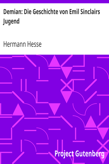 Demian: Die Geschichte von Emil Sinclairs Jugend cover
