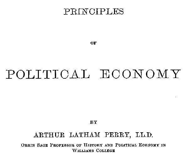 Principles of Political Economy cover
