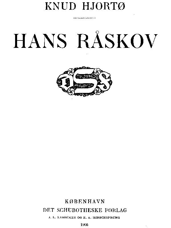 Hans Råskov cover