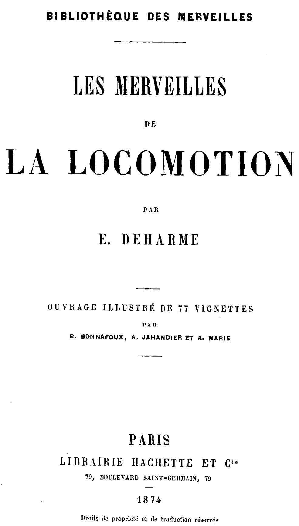 Les Merveilles de la Locomotion cover