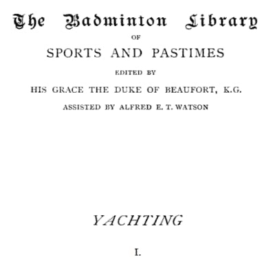 Yachting, Vol. 1 cover