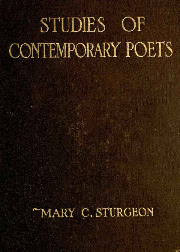 Studies of Contemporary Poets cover
