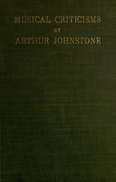 Musical Criticisms cover