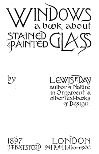 Windows: A Book About Stained & Painted Glass cover