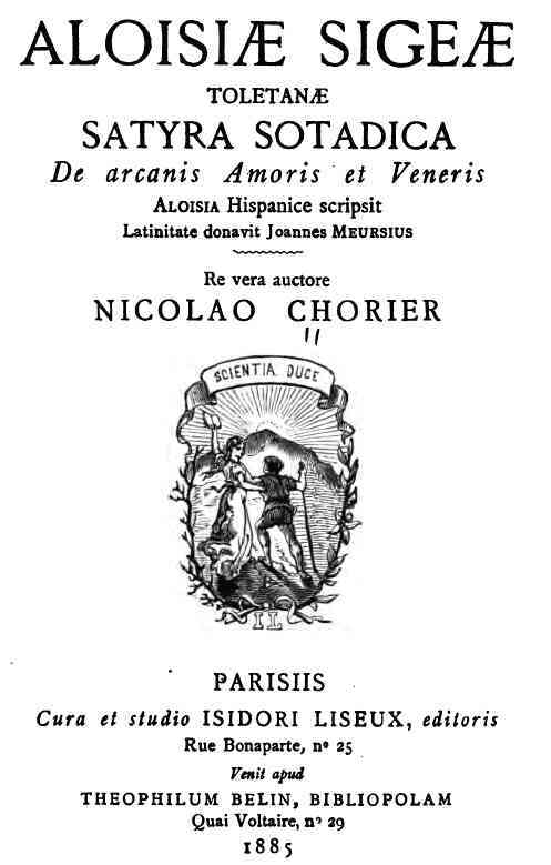 Aloisiæ Sigeæ Toletanæ Satyra Sotadica de arcanis Amoris et Veneris cover