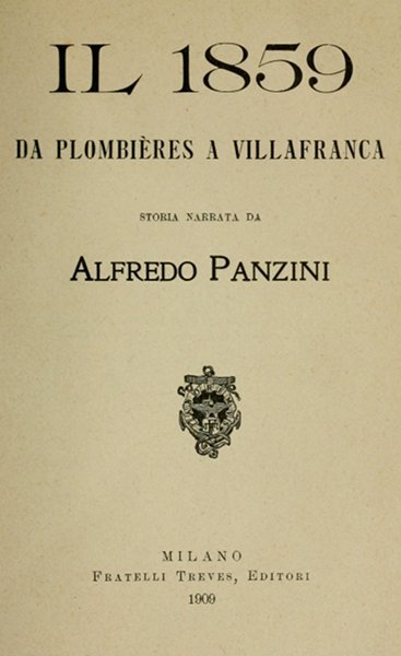 Il 1859 da Plombières a Villafranca cover