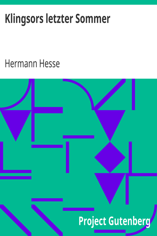 Klingsors letzter Sommer cover
