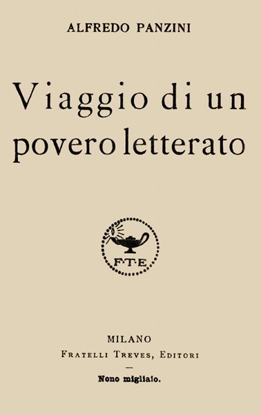 Viaggio di un povero letterato cover