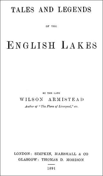 Tales and Legends of the English Lakes cover