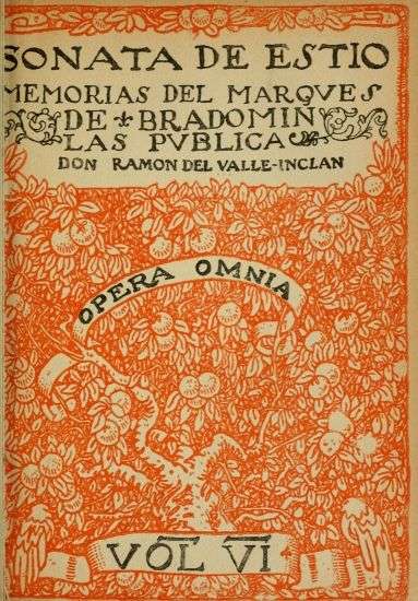 Sonata de estío: memorias del marqués de Bradomín cover