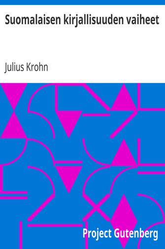 Suomalaisen kirjallisuuden vaiheet cover