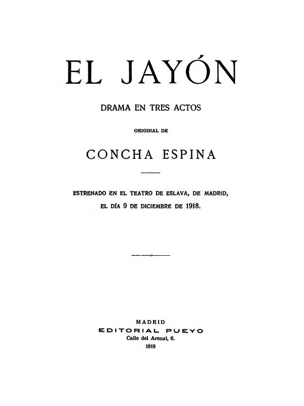 El Jayón: Drama en tres actos cover