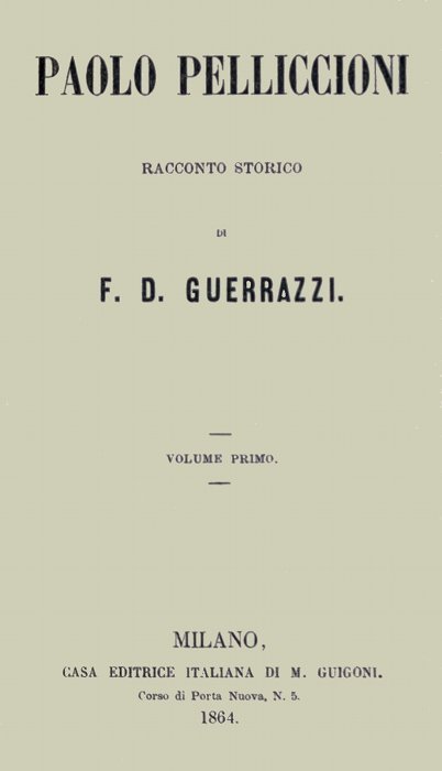 Paolo Pelliccioni, Volume 1 (of 2) cover