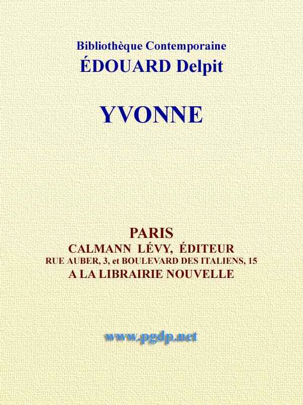 Yvonne cover