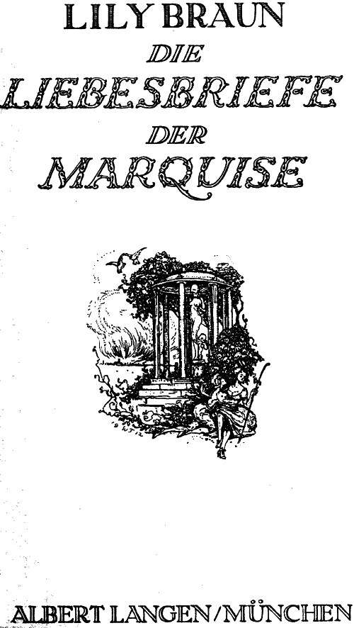 Die Liebesbriefe der Marquise cover